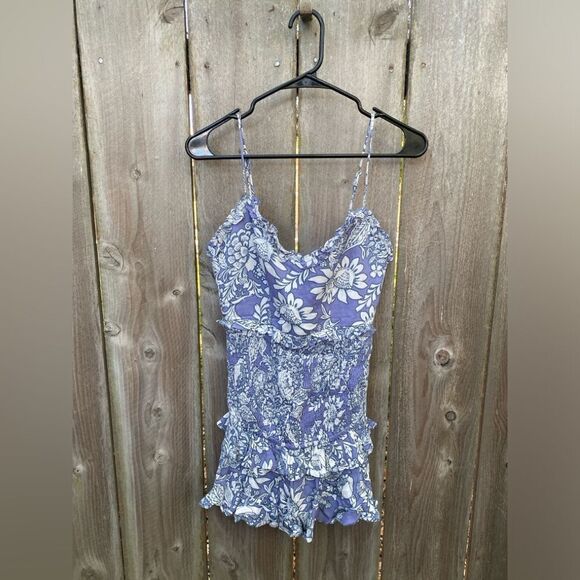 Hello Molly Blue and White Mini Dress - Picture 3 of 8